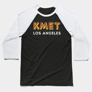 KMET Los Angeles - 80s Progressive Rock Radio Station Baseball T-Shirt